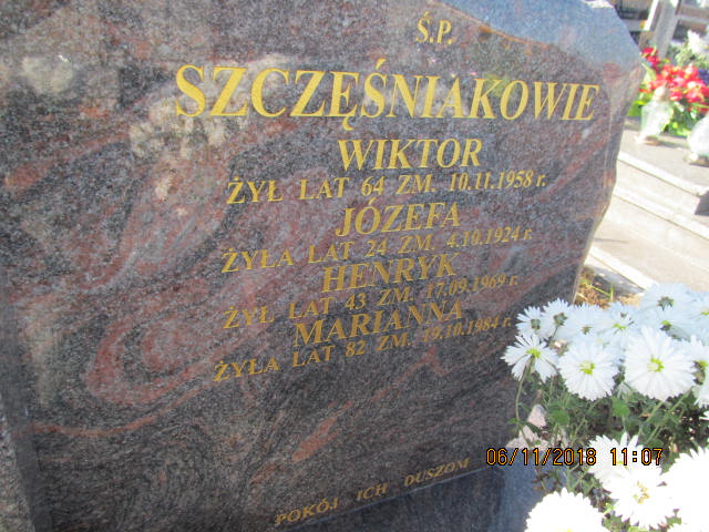 Marianna Szczęśniak 1901 Komarówka Podlaska - Grobonet - Wyszukiwarka osób pochowanych